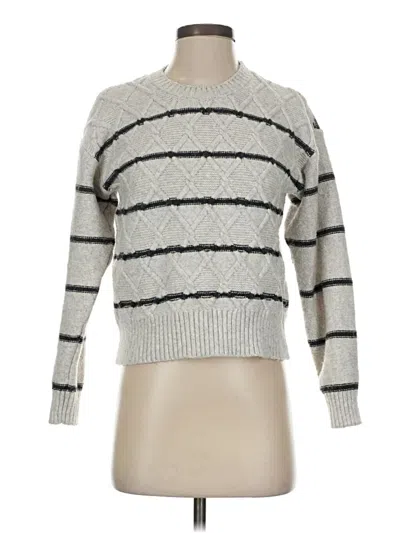 Pre-owned Studio B By Bobeau Pullover Sweater In Gray