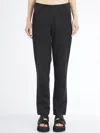 Studio B3 Basic Cotton Trousers In Black