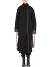 Studio B3 Cappotto Lungo Con Dettagli In Nylon