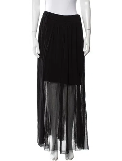 Pre-owned Studio B3 Long Skirt In Black