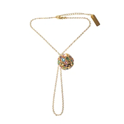 Studio Baloge Women's Blue / Gold Solara Hand Chain In Multi