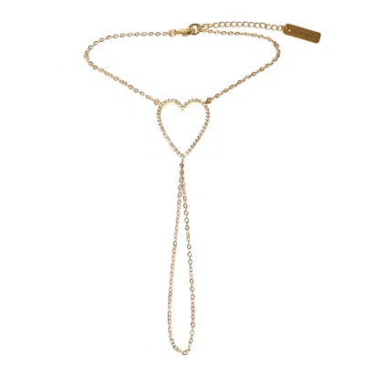 Studio Baloge Women's Gold Coeur Hand Chain