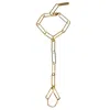Studio Baloge Women's Gold Framework Hand Harness In Gold