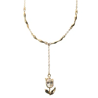 Studio Baloge Women's Gold Jardin Suspendue Necklace In Black