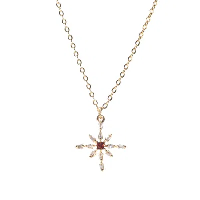 Studio Baloge Women's Gold / Orange / White Elowen Necklace