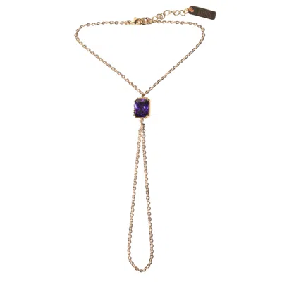 Studio Baloge Women's Gold / Purple Zaira Hand Harness In Multi