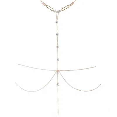 Studio Baloge Women's Gold Vanta Body Chain T-line