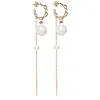 Studio Baloge Women's Gold / White Auréole Earrings In White Powder In Multi