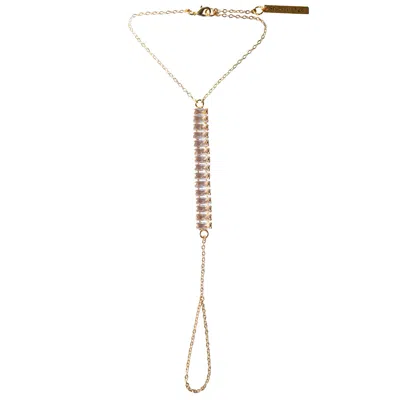 Studio Baloge Women's Gold / White Gesture Hand Harness