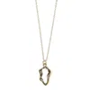 Studio Baloge Women's Gold / White Oceane Pendant Necklace In Gold