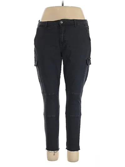 Pre-owned Studio Blue Cargo Pants In Black