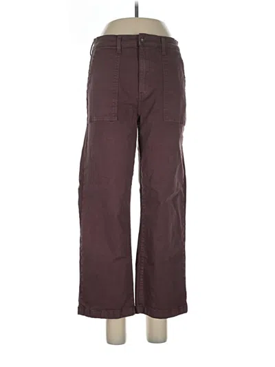 Pre-owned Studio Blue Casual Pants In Burgundy