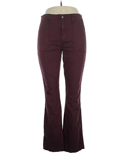 Pre-owned Studio Blue Casual Pants In Burgundy