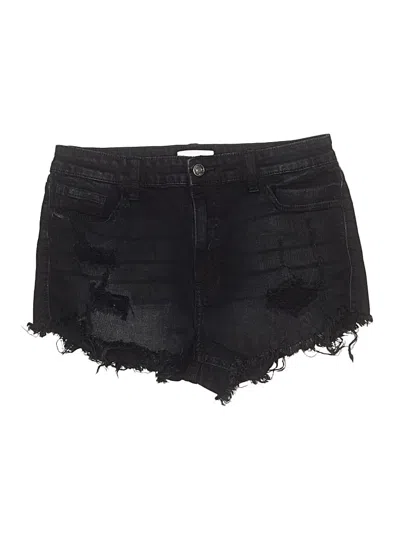 Pre-owned Studio Blue Denim Shorts In Black