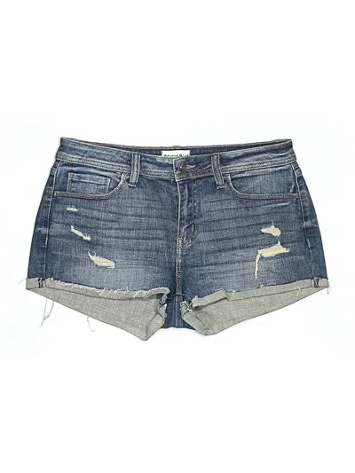 Pre-owned Studio Blue Denim Shorts In Blue