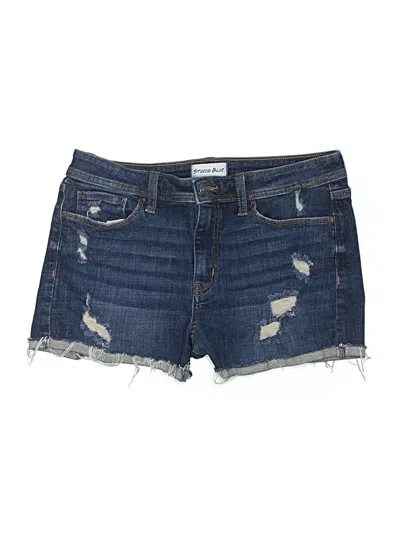 Pre-owned Studio Blue Denim Shorts In Blue