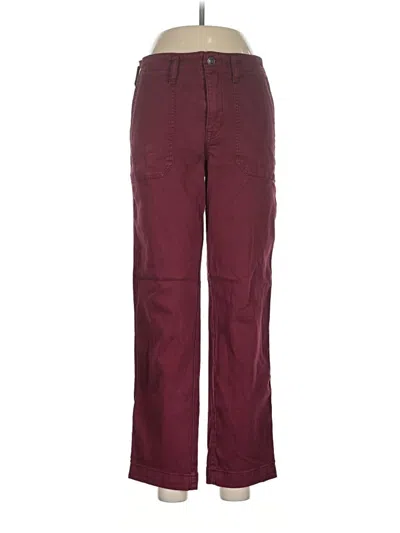 Pre-owned Studio Blue Jeans In Burgundy