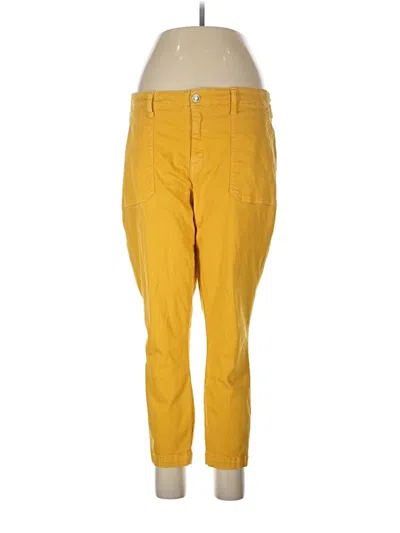 Pre-owned Studio Blue Jeggings In Yellow