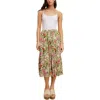 Studio By Jpr Womens Printed Rayon Midi Skirt In Green