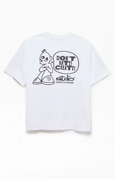 Studio By Supervsn Men's Don't Hate Create T-shirt In White