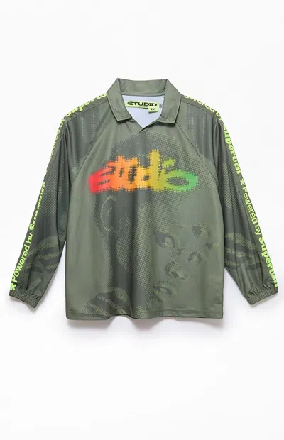 Studio By Supervsn Men's Soccer Long Sleeve Jersey In Allover Print