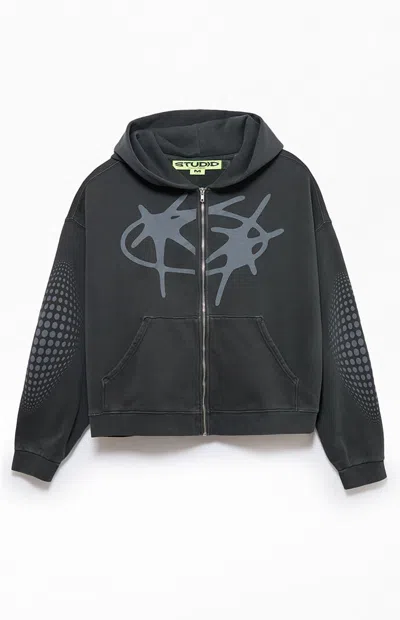 Studio By Supervsn Men's Star Full Zip Hoodie In Gray