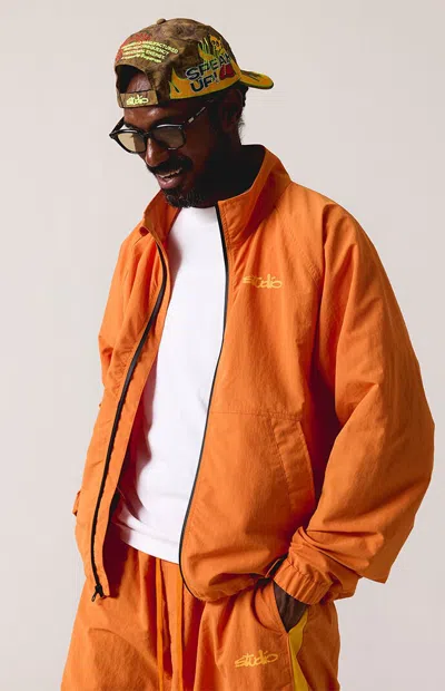 Studio By Supervsn Men's Studio Warm Up Track Jacket In Orange