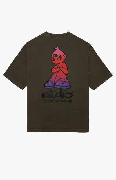 Studio By Supervsn Men's Third Eye T-shirt In Gray In Green