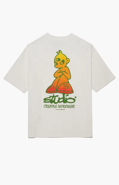 Studio By Supervsn Men's Third Eye T-shirt In White In Gray