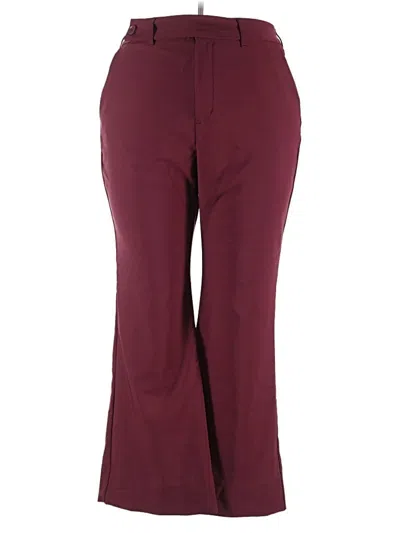 Pre-owned Studio By Torrid Active Pants In Burgundy