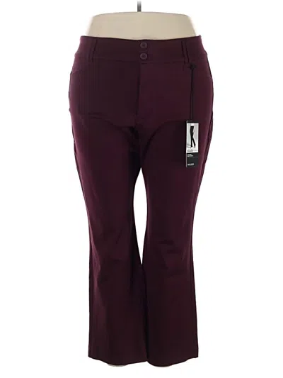 Pre-owned Studio By Torrid Active Pants In Burgundy