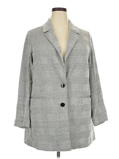 Pre-owned Studio By Torrid Blazer Jacket In Gray