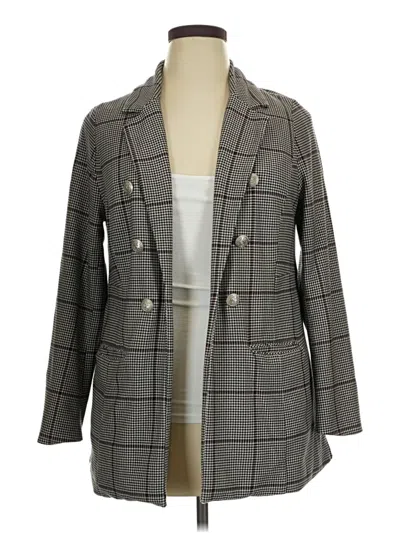 Pre-owned Studio By Torrid Blazer Jacket In Gray