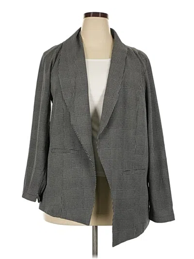Pre-owned Studio By Torrid Blazer Jacket In Gray