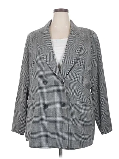 Pre-owned Studio By Torrid Blazer Jacket In Gray