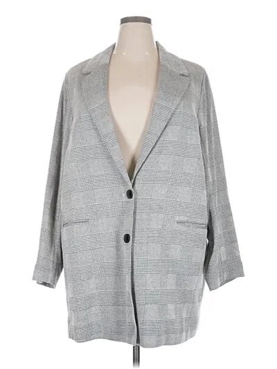 Pre-owned Studio By Torrid Blazer Jacket In Gray