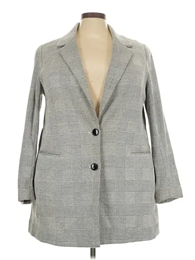 Pre-owned Studio By Torrid Blazer Jacket In Gray