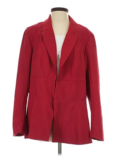 Pre-owned Studio By Torrid Blazer Jacket In Red