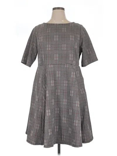Pre-owned Studio By Torrid Casual Dress In Gray