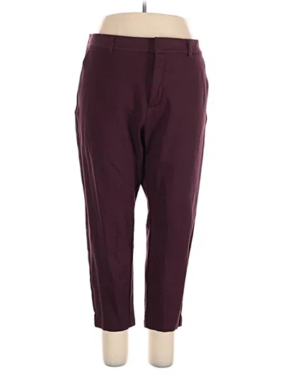 Pre-owned Studio By Torrid Casual Pants In Burgundy