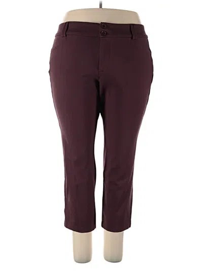 Pre-owned Studio By Torrid Casual Pants In Burgundy