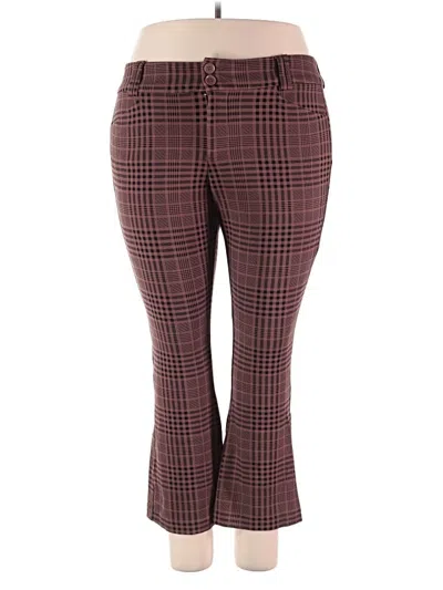 Pre-owned Studio By Torrid Casual Pants In Burgundy