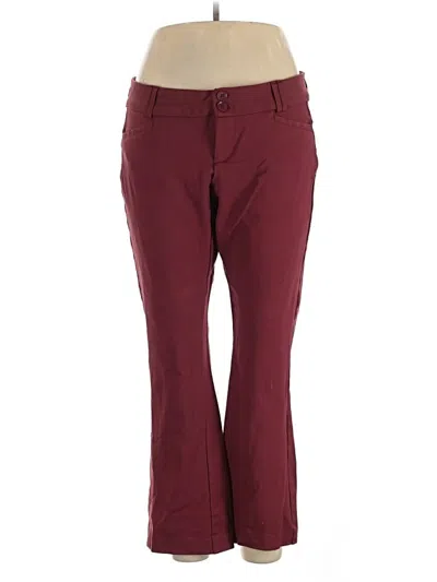 Pre-owned Studio By Torrid Casual Pants In Burgundy