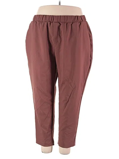 Pre-owned Studio By Torrid Casual Pants In Burgundy