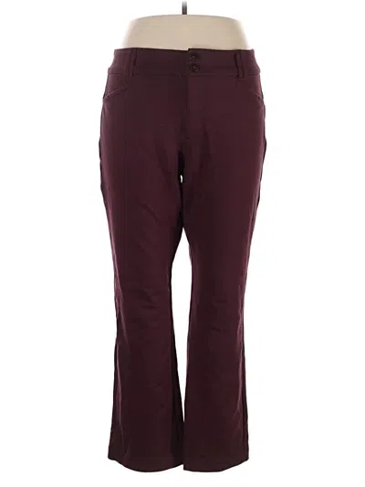 Pre-owned Studio By Torrid Casual Pants In Burgundy