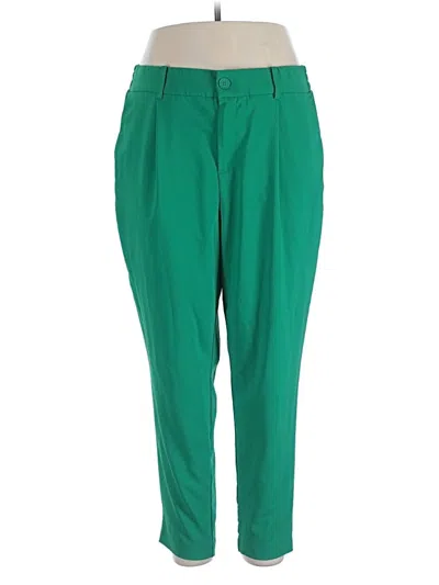Pre-owned Studio By Torrid Casual Pants In Green