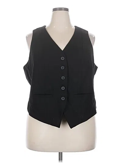 Pre-owned Studio By Torrid Tuxedo Vest In Black