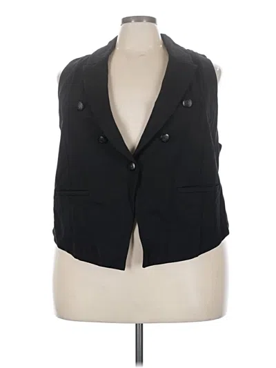 Pre-owned Studio By Torrid Tuxedo Vest In Black