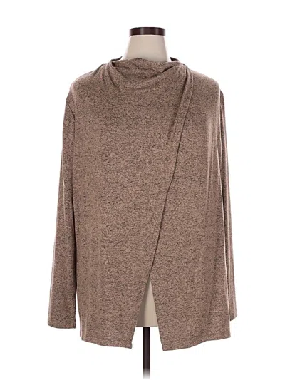 Pre-owned Studio Cardigan Sweater In Tan