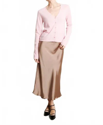 Studio Cashmere 8 V-neck Cardigan In Pink